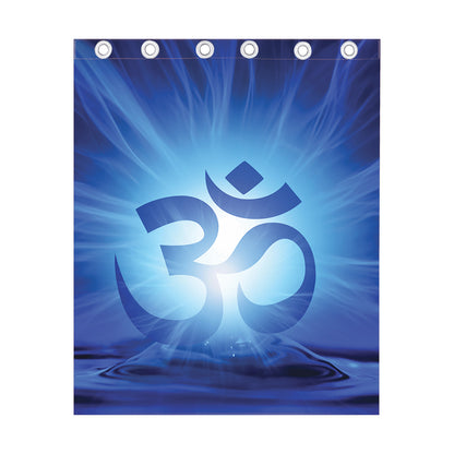 Mantra Om Print Curtain