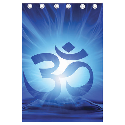 Mantra Om Print Curtain