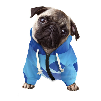 Mantra Om Print Dog Zip Up Hoodie