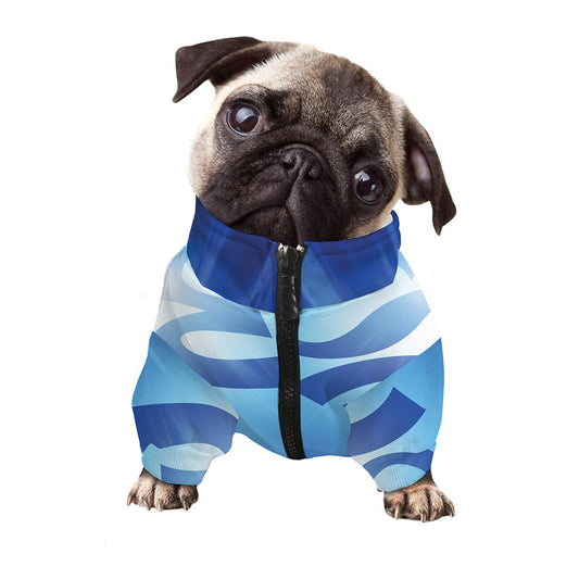 Mantra Om Print Dog Zip Up Jacket