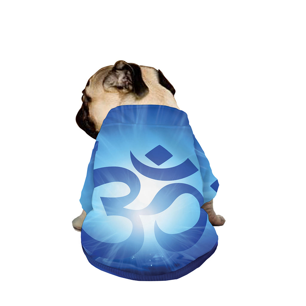 Mantra Om Print Dog Zip Up Jacket