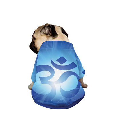 Mantra Om Print Dog Zip Up Jacket