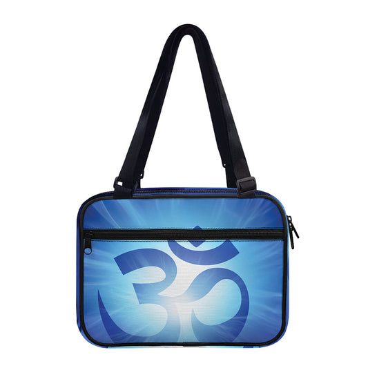 Mantra Om Print Double Strap Bible Bag