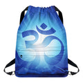 Mantra Om Print Drawstring Backpack