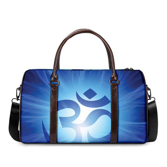 Mantra Om Print Duffle Bag