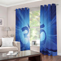 Mantra Om Print Extra Wide Grommet Curtains