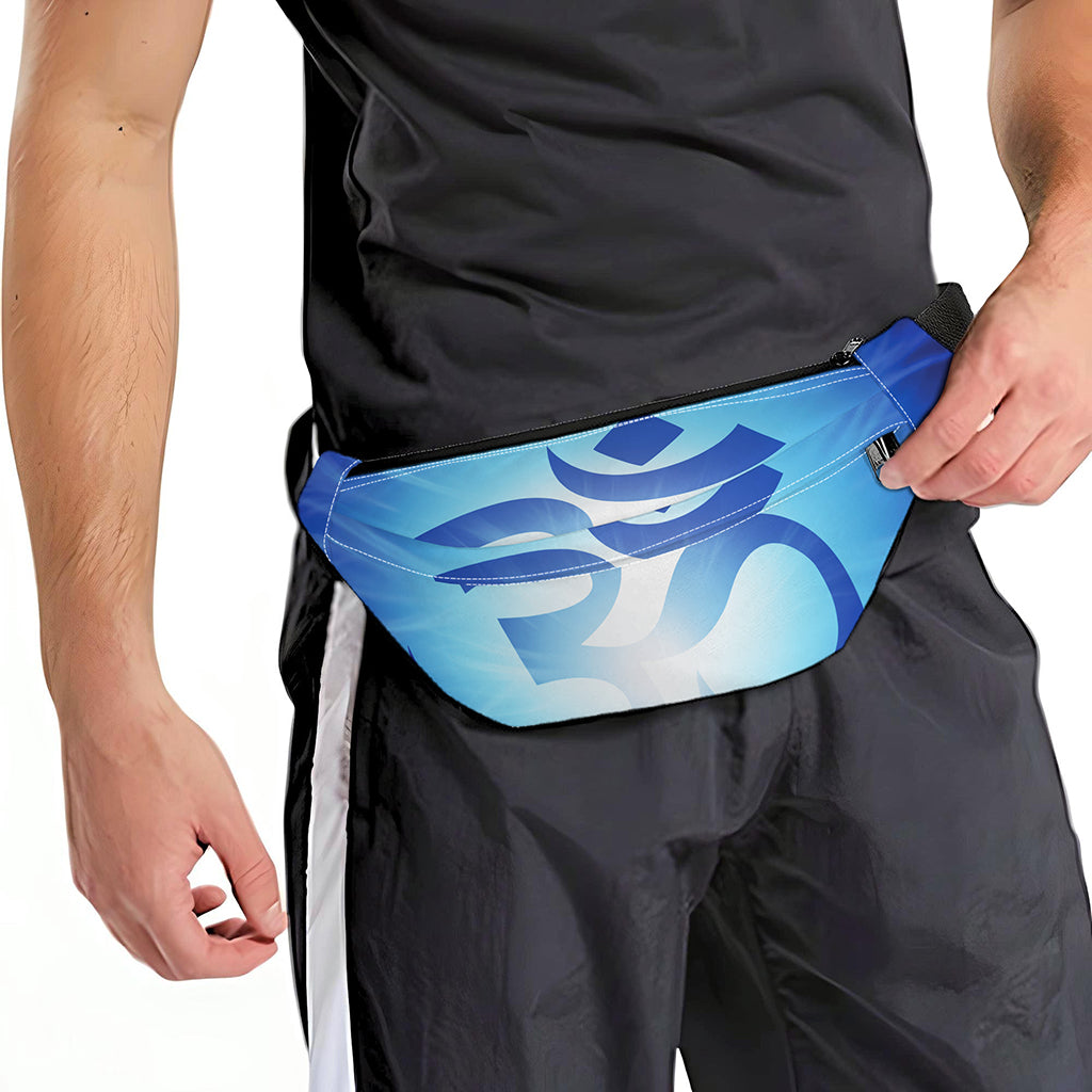 Mantra Om Print Fanny Pack