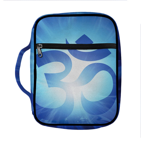 Mantra Om Print Front Pocket Bible Bag