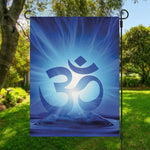 Mantra Om Print Garden Flag