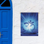 Mantra Om Print Garden Flag