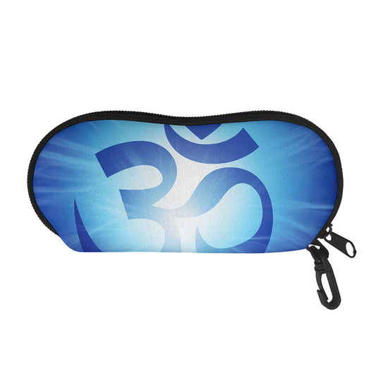 Mantra Om Print Glasses Case