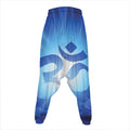 Mantra Om Print Hammer Pants