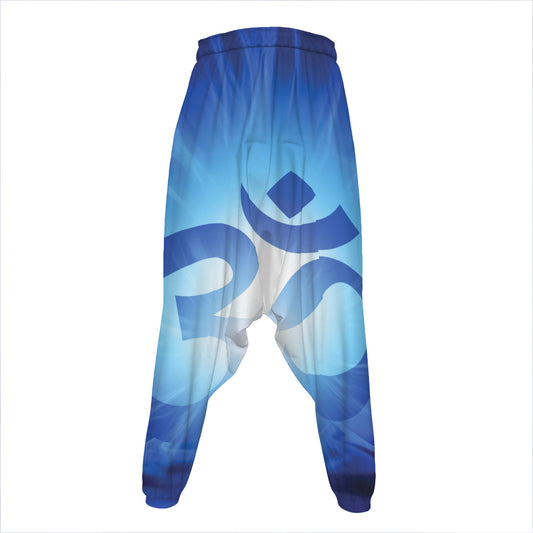 Mantra Om Print Hammer Pants