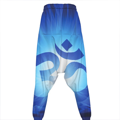 Mantra Om Print Hammer Pants