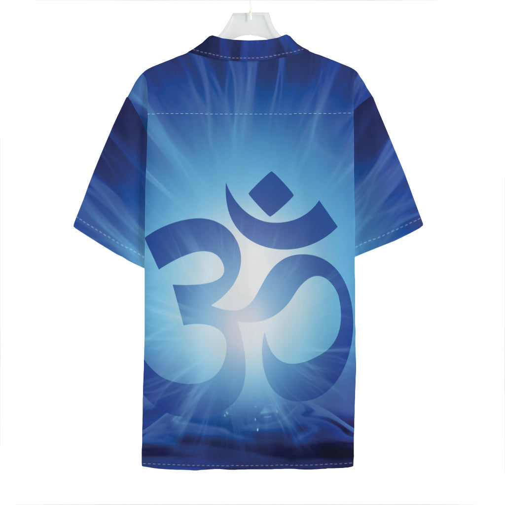 Mantra Om Print Hawaiian Shirt