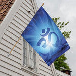 Mantra Om Print House Flag