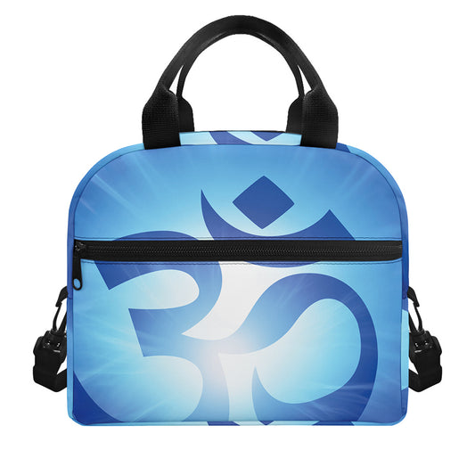 Mantra Om Print Insulated Lunch Bag