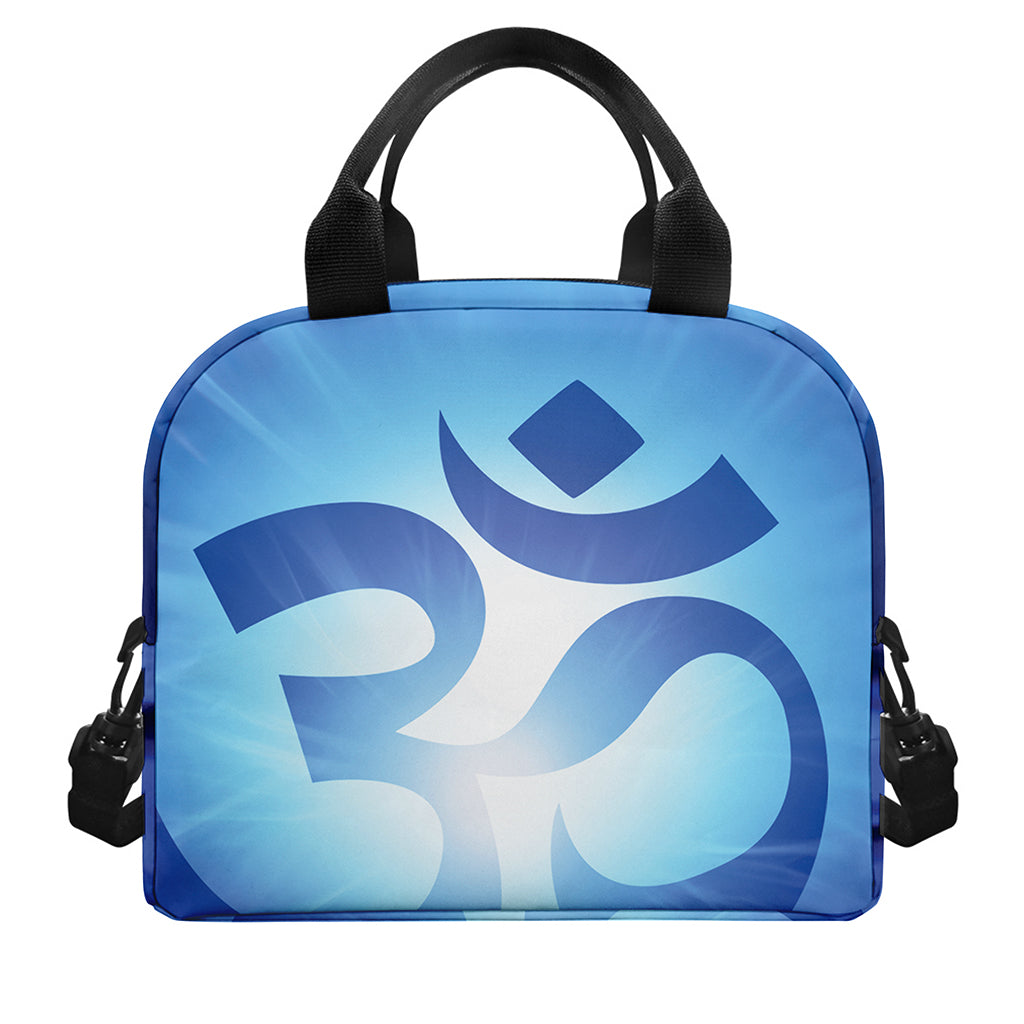 Mantra Om Print Insulated Lunch Bag