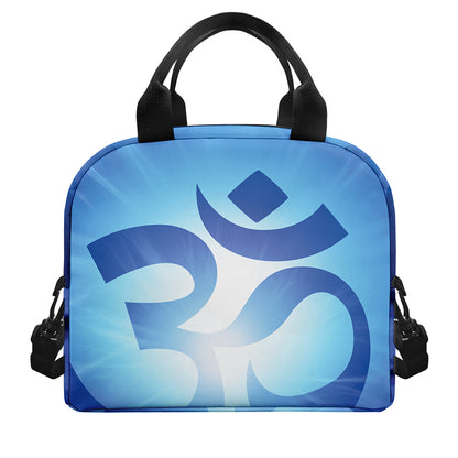 Mantra Om Print Insulated Lunch Bag