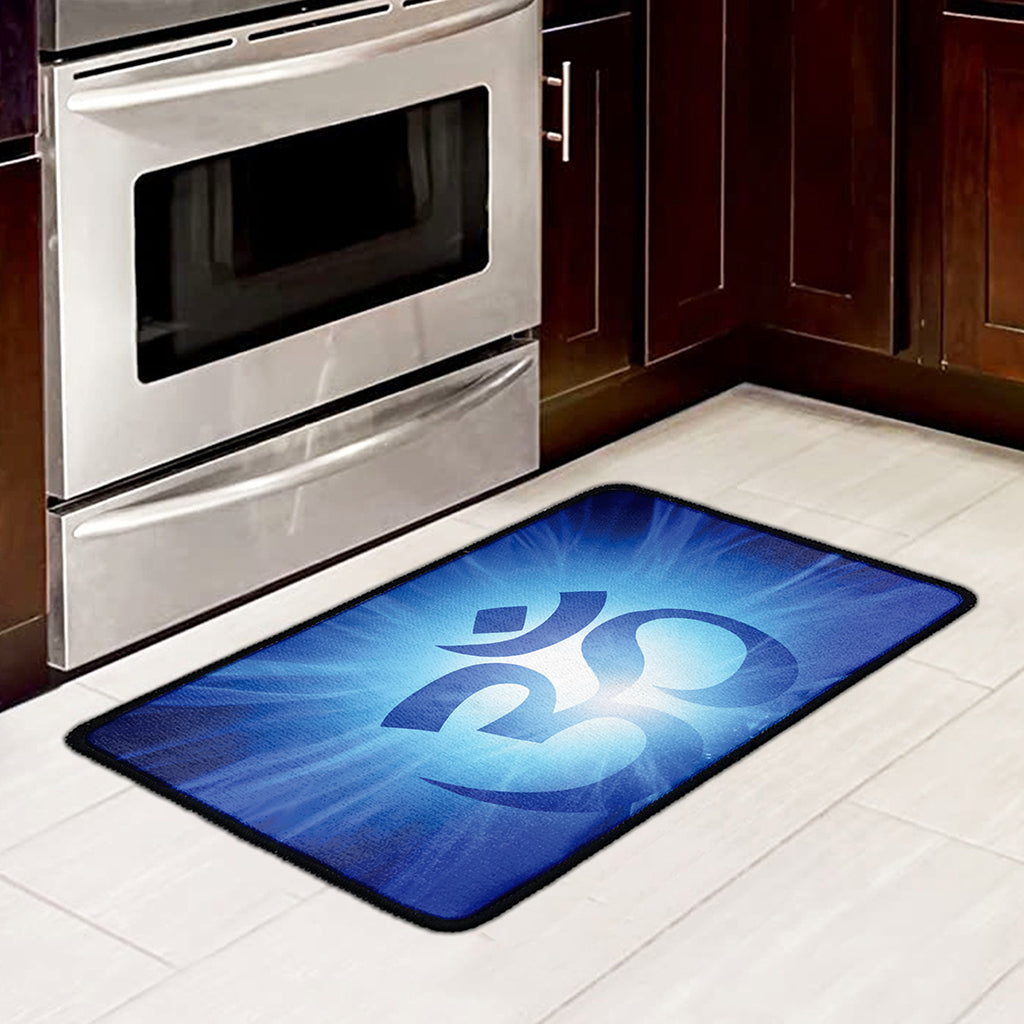 Mantra Om Print Kitchen Mat