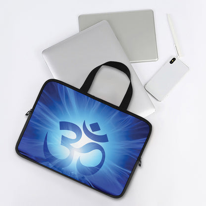 Mantra Om Print Laptop Sleeve With Handle