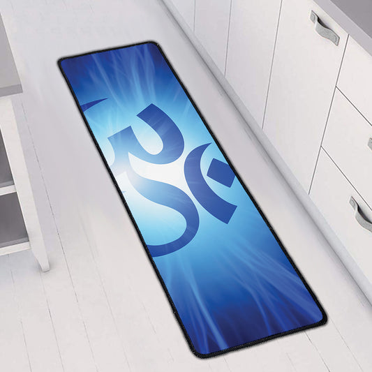 Mantra Om Print Long Kitchen Mat