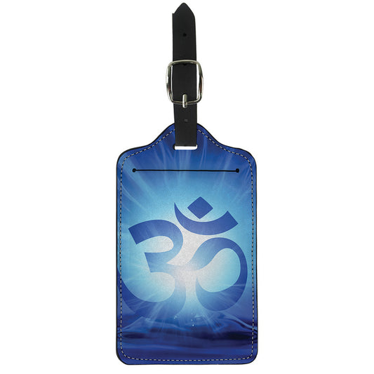 Mantra Om Print Luggage Tag