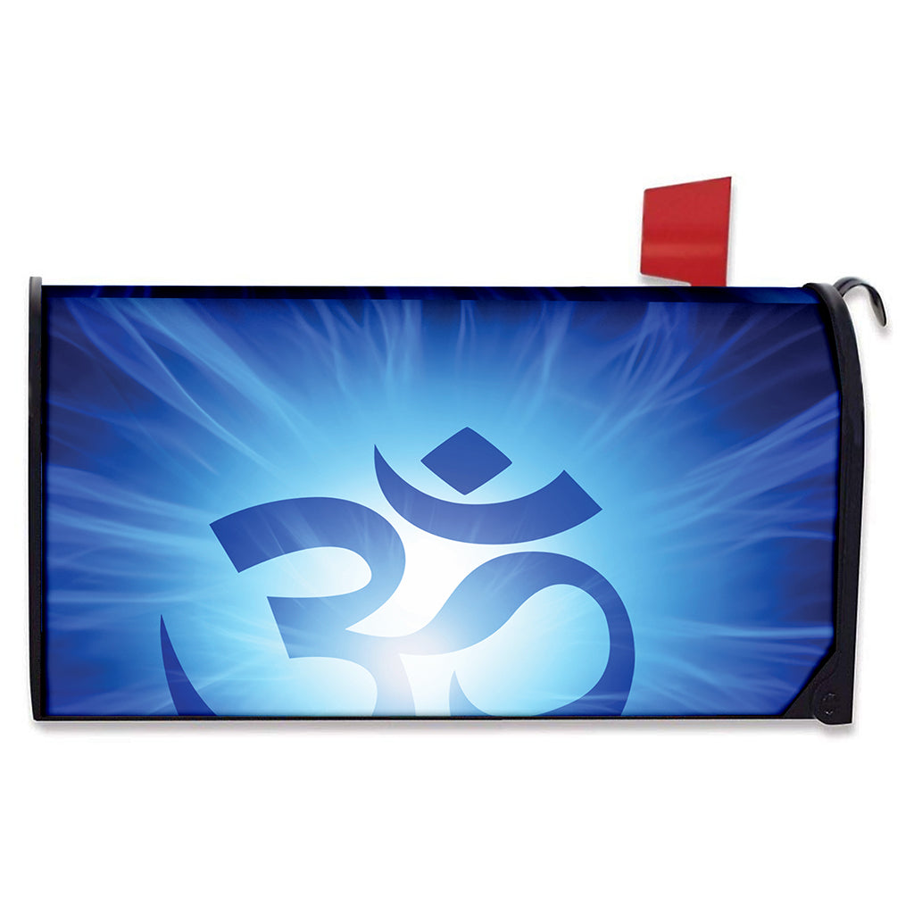 Mantra Om Print Mailbox Cover