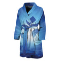 Mantra Om Print Men's Bathrobe
