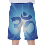 Mantra Om Print Men's Beach Shorts