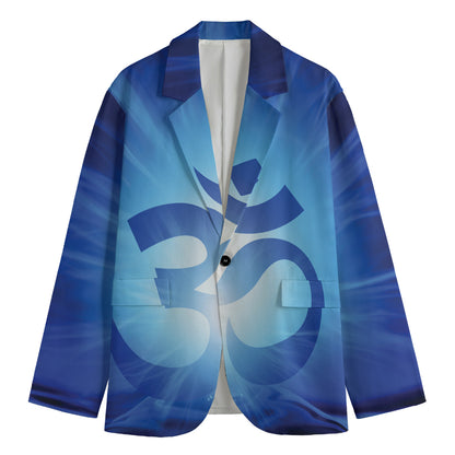 Mantra Om Print Men's Blazer