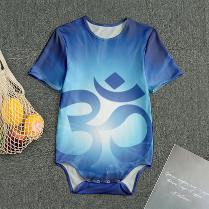 Mantra Om Print Men's Bodysuit