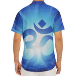 Mantra Om Print Men's Deep V-Neck Shirt