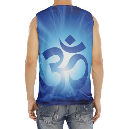 Mantra Om Print Men's Fitness Tank Top