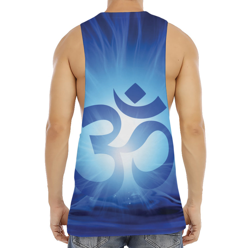 Mantra Om Print Men's Muscle Tank Top