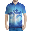 Mantra Om Print Men's Polo Shirt