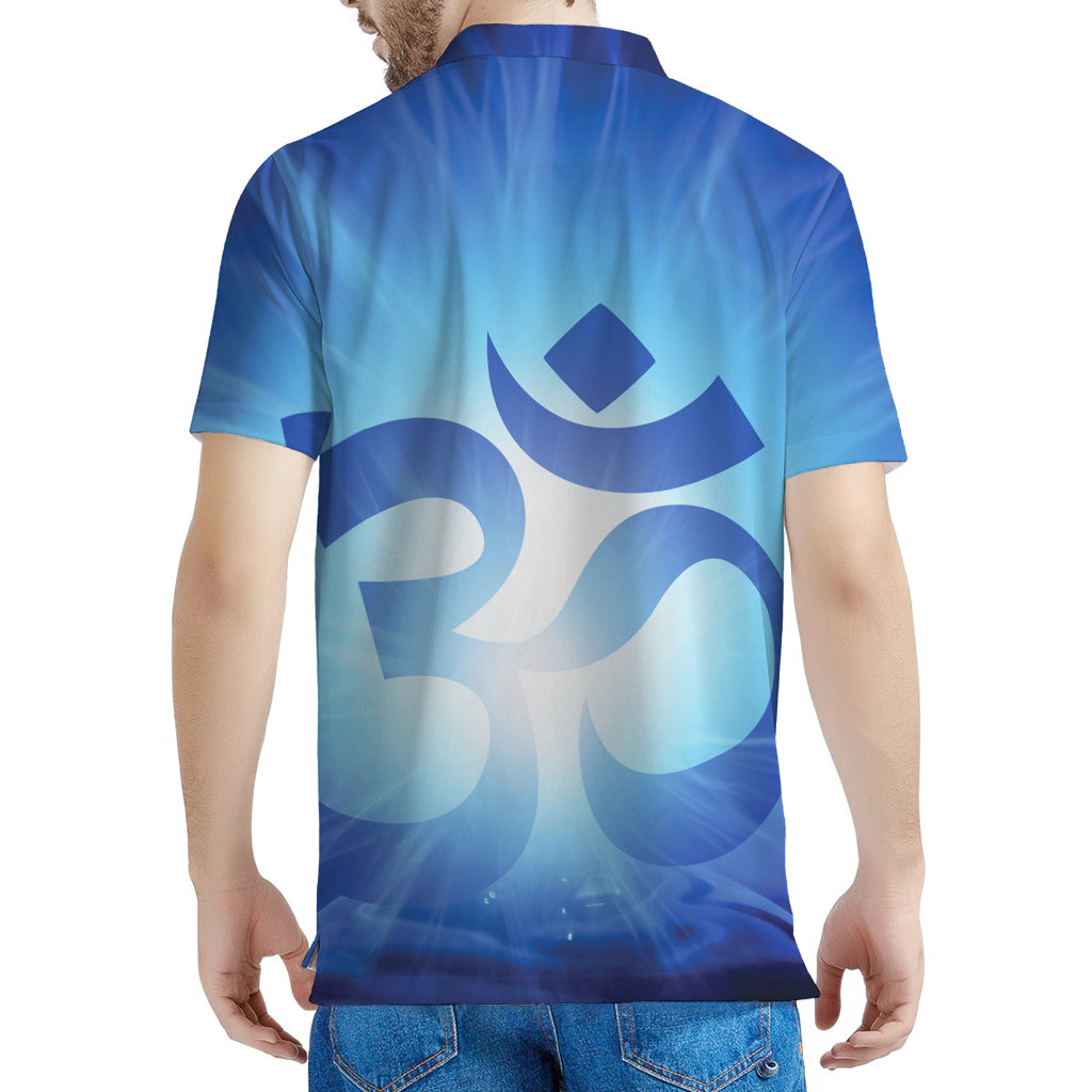 Mantra Om Print Men's Polo Shirt
