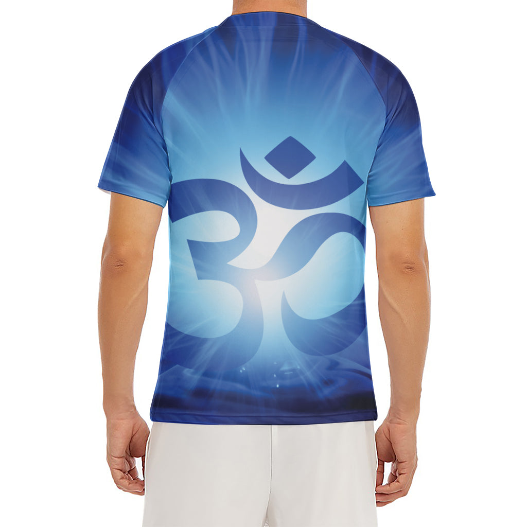 Mantra Om Print Men's Short Sleeve Rash Guard