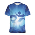 Mantra Om Print Men's Athletic T-Shirt