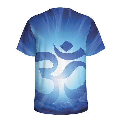 Mantra Om Print Men's Sports T-Shirt