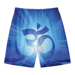 Mantra Om Print Men's Swim Trunks