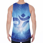 Mantra Om Print Men's Velvet Tank Top