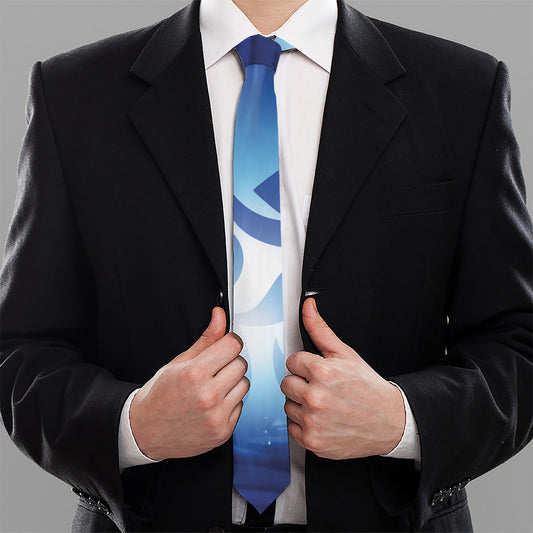 Mantra Om Print Necktie