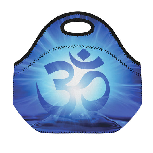Mantra Om Print Neoprene Lunch Bag