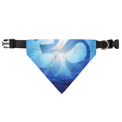 Mantra Om Print Over The Collar Dog Bandana