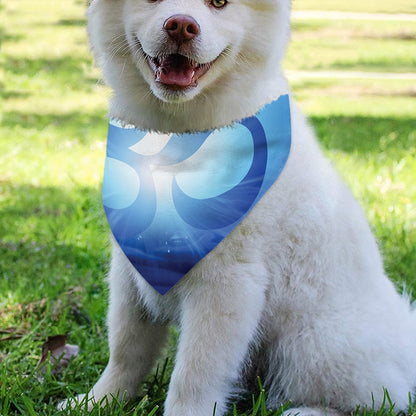 Mantra Om Print Over The Collar Dog Bandana