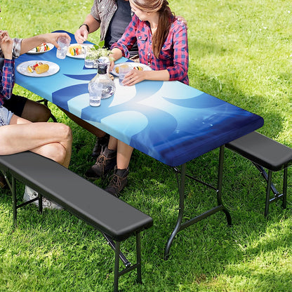 Mantra Om Print Picnic Table Cover