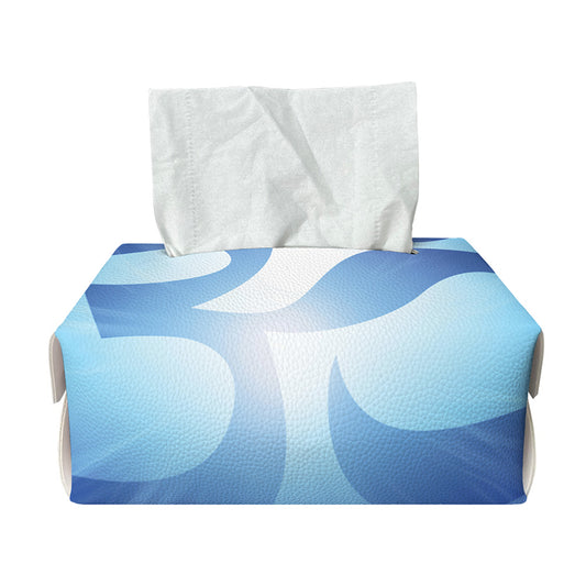 Mantra Om Print Rectangle Tissue Box Cover