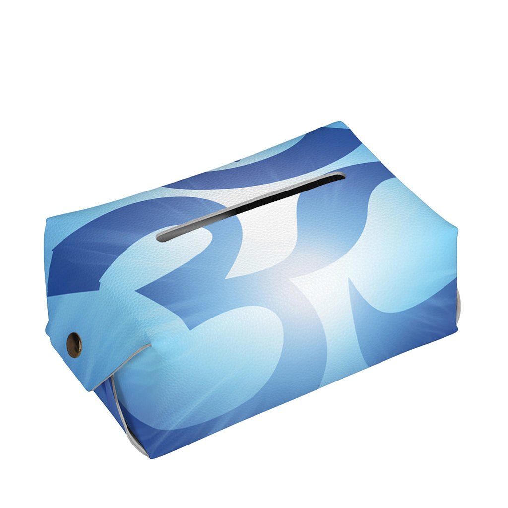 Mantra Om Print Rectangle Tissue Box Cover