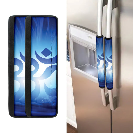 Mantra Om Print Refrigerator Handle Covers
